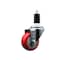 Service Caster 3'' Red Poly Wheel Swivel 1-3/8'' Expanding Stem Caster SCC-EX20S314-PPUB-RED-138 - alternate 1